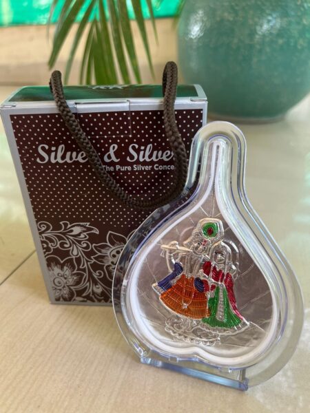 Radha Krishna Silver Gift