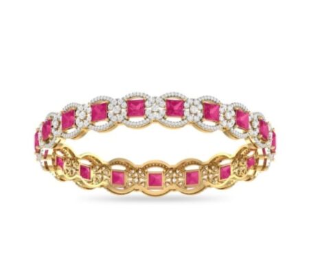 Ruby Square Bangle